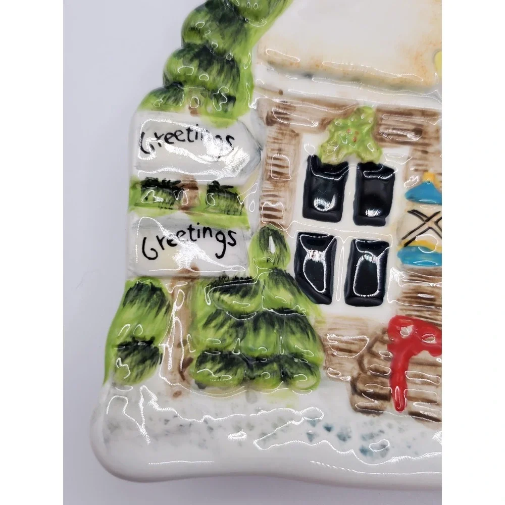 Susan Winget Holiday Lodge Ceramic Serving Plate